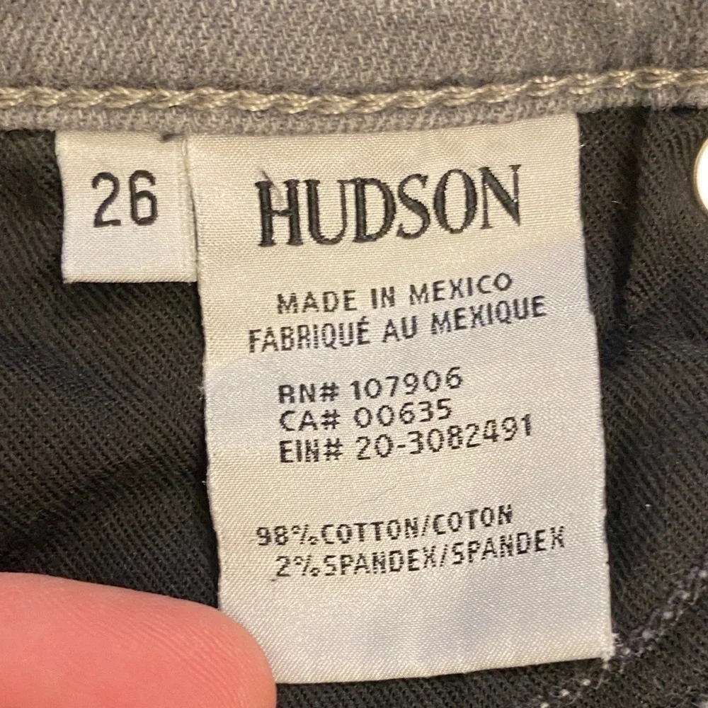Hudson 26 (US 2) Jeans Krista Skinny Gray Women’s Low Rise Stretch Distressed